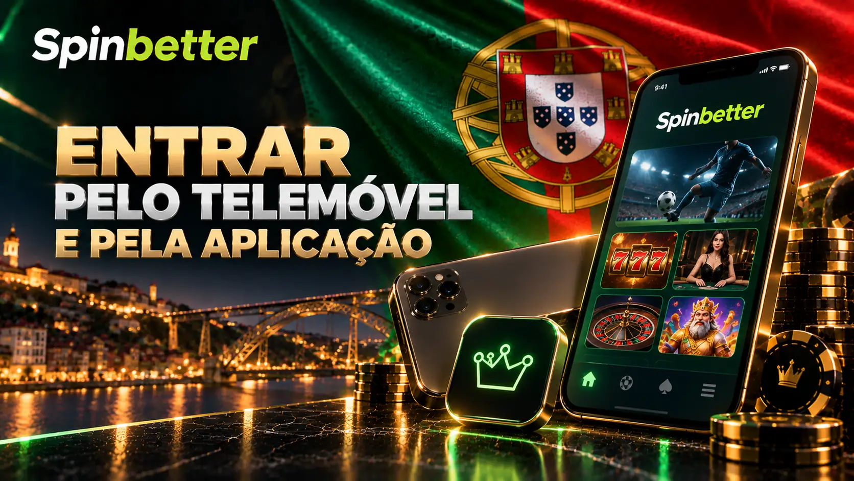 Entrada na conta pelo navegador do telemóvel e pela aplicação