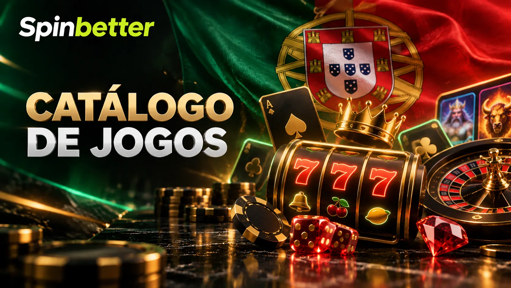 Catálogo de jogos de casino disponível em Portugal